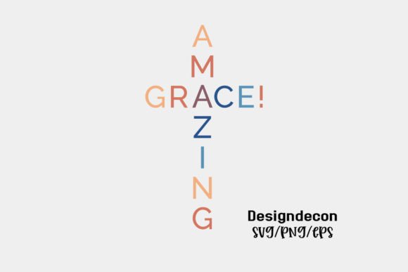 Amazing Grace Retro Christ Minimal SVG for Crafts & Graphics