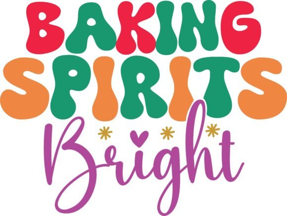 Baking Spirits Bright Christmas SVG PNG for Crafts & Graphics