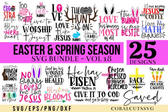 Easter Spring Season Religious Bundle: A Designer’s Take on Crafts & Graphics for Seasonal Branding