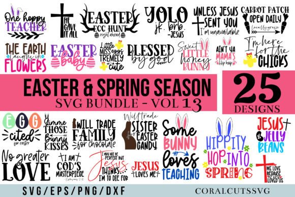 Easter & Spring SVG Graphics for Crafts & Digital Selling