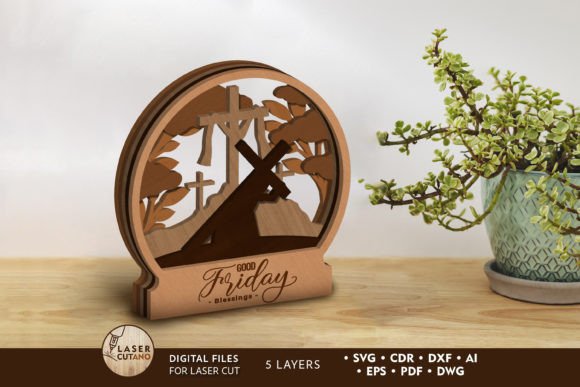 Good Friday Blessing: Laser-Cut Elegance for Spring Amp Crafters