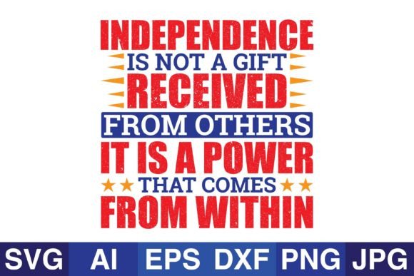 Independence is Not a Gift – A Crafted Graphic for Bold Branding