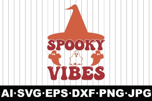Spooky Vibes Halloween Groovy SVG Design – Graphics for Crafts & Campaigns