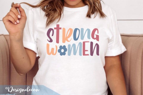 Strong Women Retro Graphics for Crafts & Marketing