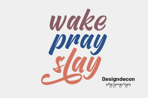 Wake Pray Slay Retro Sublimation Svg Png: A Crafts & Graphics Designer’s Take on Christian-Inspired Brand Assets